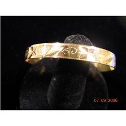 MidEast Child's Gold Bangle-18 k gold--UNIQUE!! #951489