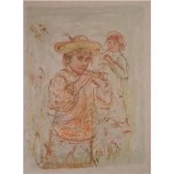 Boy with Horn by Edna Hibel #951505