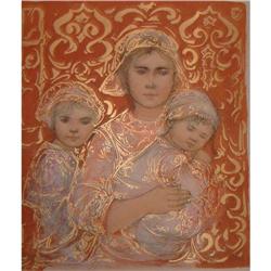 Jenet, Mary & Wee Jenet  litho by Edna Hibel #951518