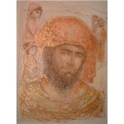 Joshua at the Jordan  litho by Edna Hibel #951519