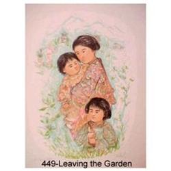 Leaving the Garden  litho by Edna Hibel #951528