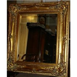Stunning Gold Ornate Frame Beveled Mirror #951539