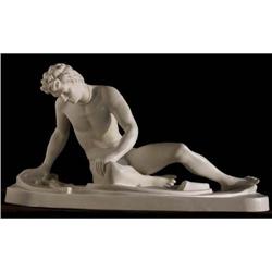   Biscuit Porcelain Figure of The Dying Gaul #951615