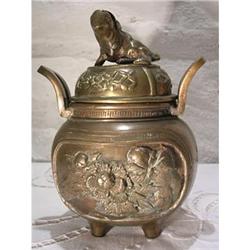Chinese Incense carry in bronze #951659