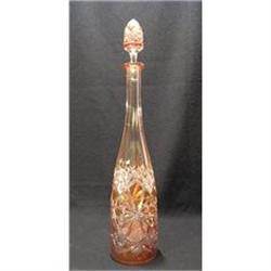 Beautiful Crystal Orange Decanter Baccarat #951663