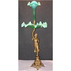 Petit Table Centre Bronze Art Noveau with Opal #951668