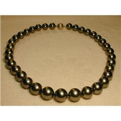14 mm Graduated Black Tahitian Pearl Necklace #951776