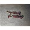 Image 1 : Estate 18K WG Ruby Diamond Clipon Drop Earrings #951889