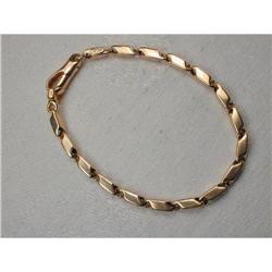 Estate 14K Pink Rose Gold Mens Unisex Bracelet #951944