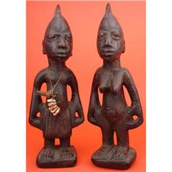 African Antique Sculpture, Ibeji Pair #951974