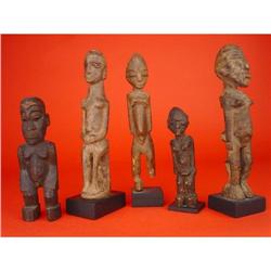 African Antique Sculpture, Set of 5 Lobi #951985