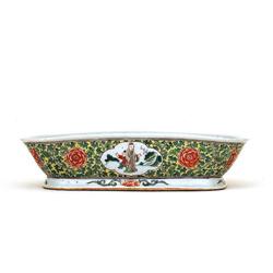 Old Chinese Export Famille Rose Old Men Bowl #952005