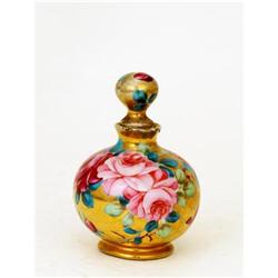 Old Japanese Nippon Gold & Roses Perfume Bottle #952032