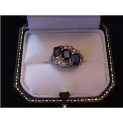 Fabulous Lady's Art Deco Platinum Sapphire and #952127