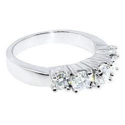 DIAMOND RING G VS2 / SI 1.40 carat 5 stone gold #952303