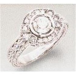 0.74 CT real diamond engagement ring HIGH #952358