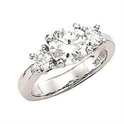 1.5 carat G VS1 diamond engagement ring 3 stone #952401