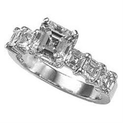 ASSCHER CUT DIAMOND RING asscher diamond #952414