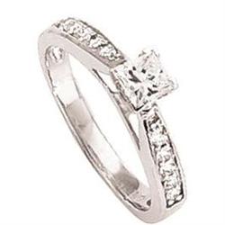 Genuine DIAMOND RING 1.5 carat princess cut #952430