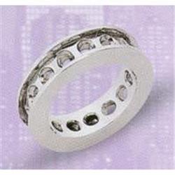 ROUND BRILLIANT  wedding band  DIAMONDS  3.75 #952434