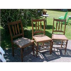 Chairs, Oak, Set of 3; dining or kitchen #952464