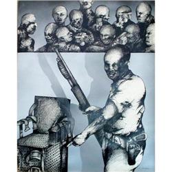 MARSHALL ARISMAN SOCIAL REALISM ACRYLIC #957967