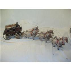 Rare & Vintage 1940 SIX Horse Drawn Carriage  #957998