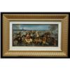 Image 1 : !OIL ON CANVAS - AN EXCITED BATTLE ON HORSES! #958039