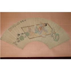 20th Century Chinese Fan Painting #958160