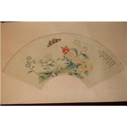 20th Century Chinese Fan Painting #958162