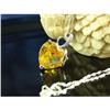 1940's Citrine Pendant Sterling Silver #958190
