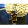 1940's Whiskey Quartz & Topaz Silver Pendant  #958194