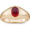 Image 1 : GENTS 14k Gold Ring GENUINE GARNET #958202