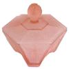 Pink VAMP Satin Glass Art Deco Dresser Jar #958276