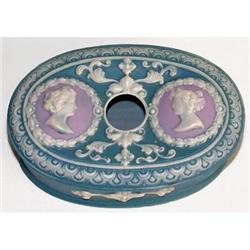 Schafer & Vater Cameo Jasperware Hair Receiver #958307