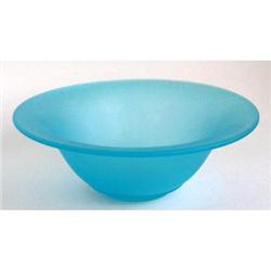 Tiffin Sky Blue Satin Glass Centerpiece Bowl #958313