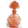 Pink Art Deco Glass Cherubs Perfume Bottle #958346