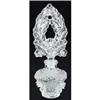 Czech Flower Basket Crystal Perfume Bottle #958349