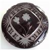 Image 1 : Ruby Cut to Clear Glass Dresser Jar #958366