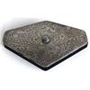 Image 1 : Silver & Black Glass Make Up Compact #958372