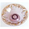 Peacock Etched Lavender Centerpiece Bowl #958386