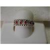 Image 1 : Estate 18K Ruby Rubies WG Filigree Ring Band #958570