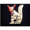 Image 1 : Red & Clear Lucite Fox Brooch #958591