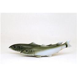 Old Japanese Kutani Studio Fish Ayu Figurine  #958615
