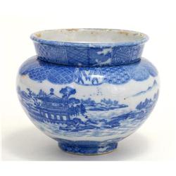 Old Japanese Blue & White Imari Seto Planter #958630