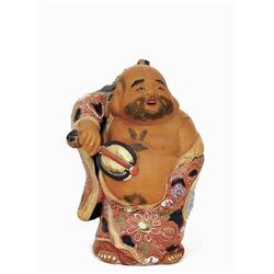 Japanese Kutani Moriage Hotei Figurine 7 God #958637