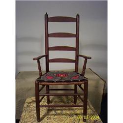 Slat Back Double Brace Arm Chair #958750