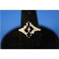 Antique 18K Sapphire and Diamond Right Hand #958865