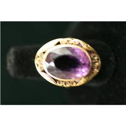 Amethyst and 14K Antique ring #958867