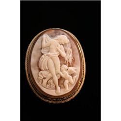 Lovely Edwardian Cameo of Cupid and Psyche #958871